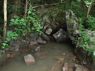 Spring of JedovnickÃ½ Creek, Low water level